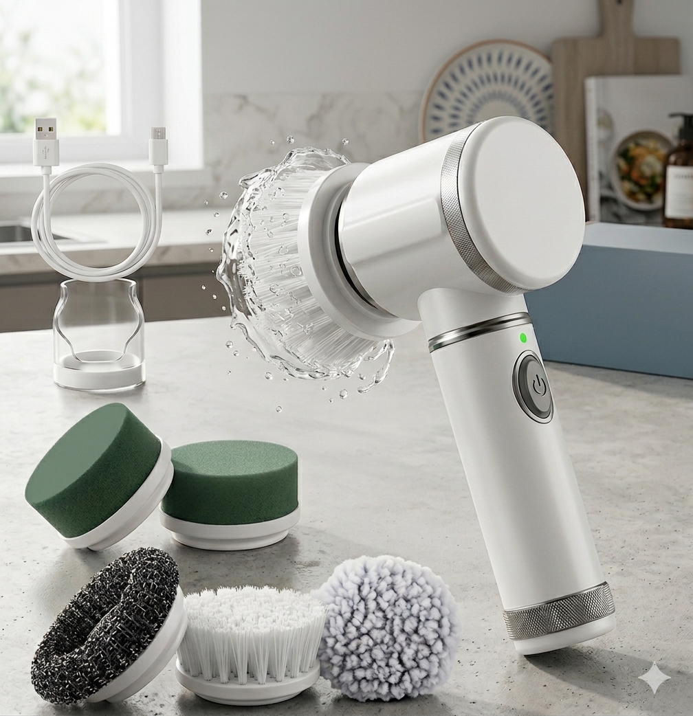 GlideScrub Mini 5-in-1 Handheld Power Scrubber