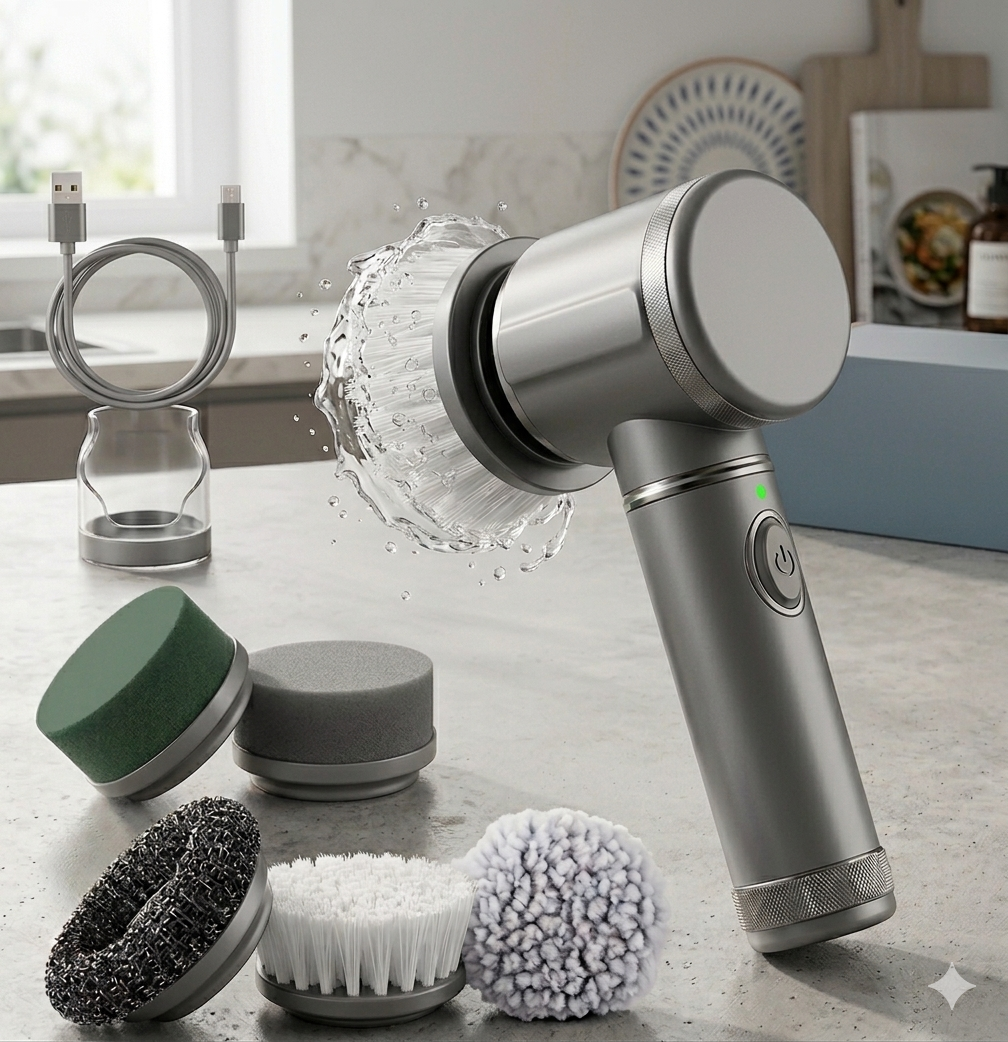 GlideScrub Mini 5-in-1 Handheld Power Scrubber