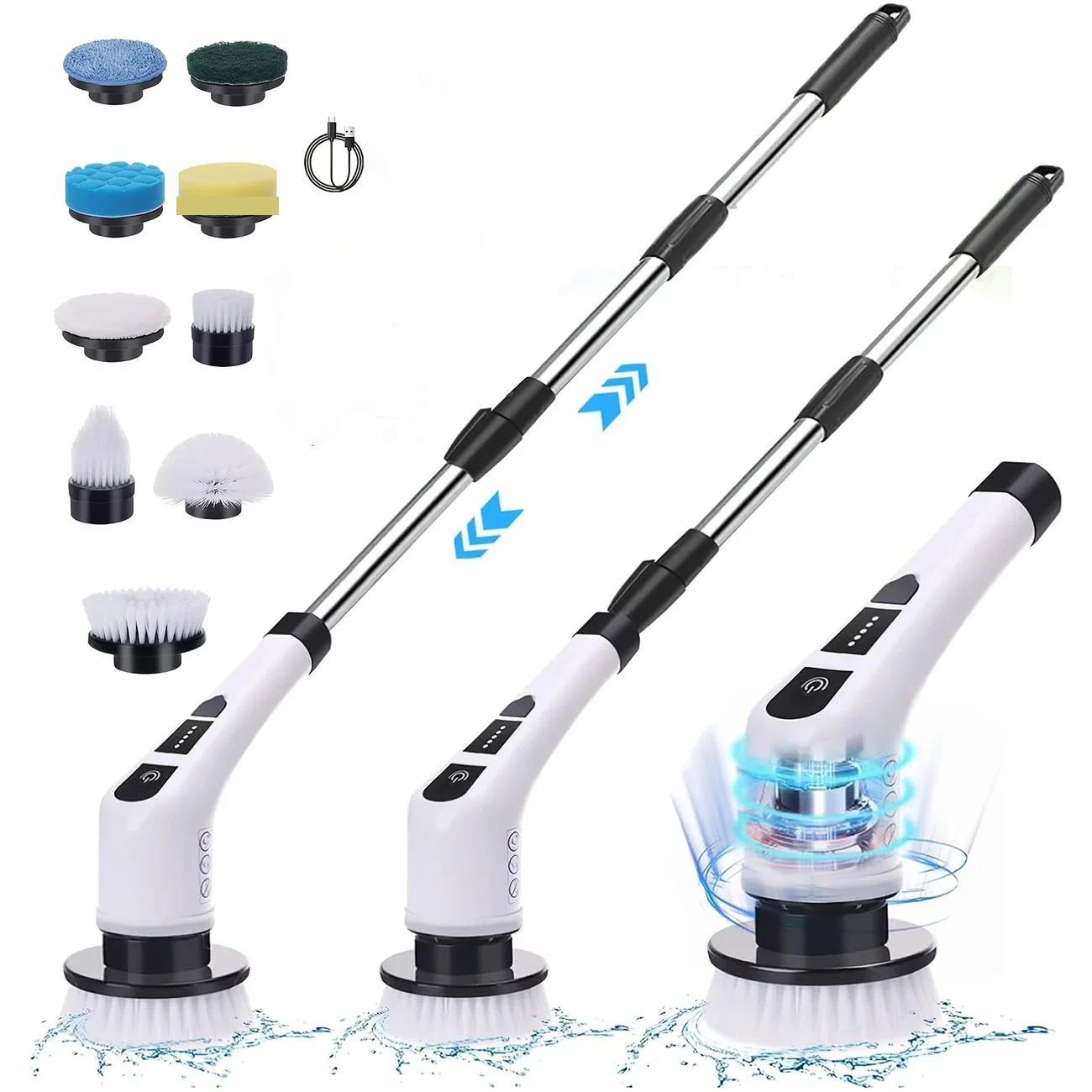 GlideScrub Pro 9-in-1 Electric Spin Scrubber