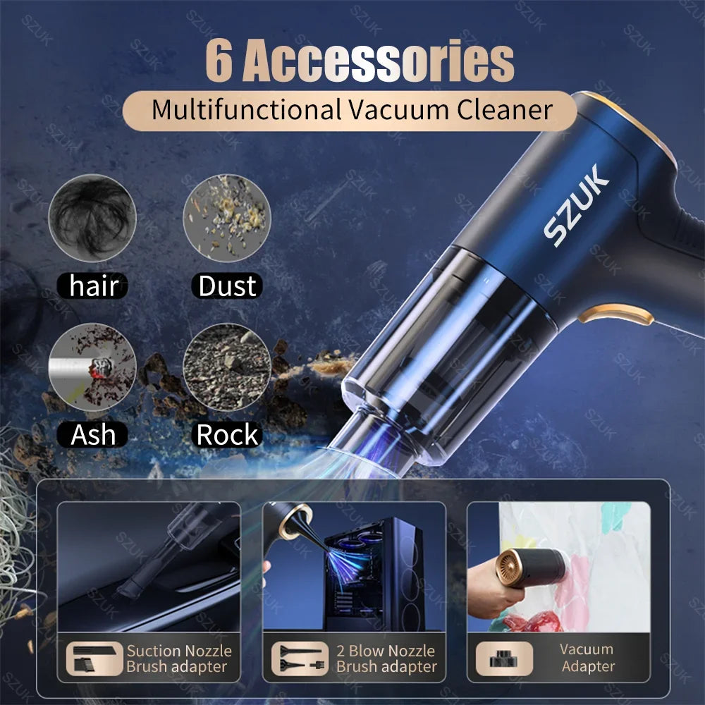 GlideVac Pro | 4-in-1 Handheld Cordless Vacuum & Blower